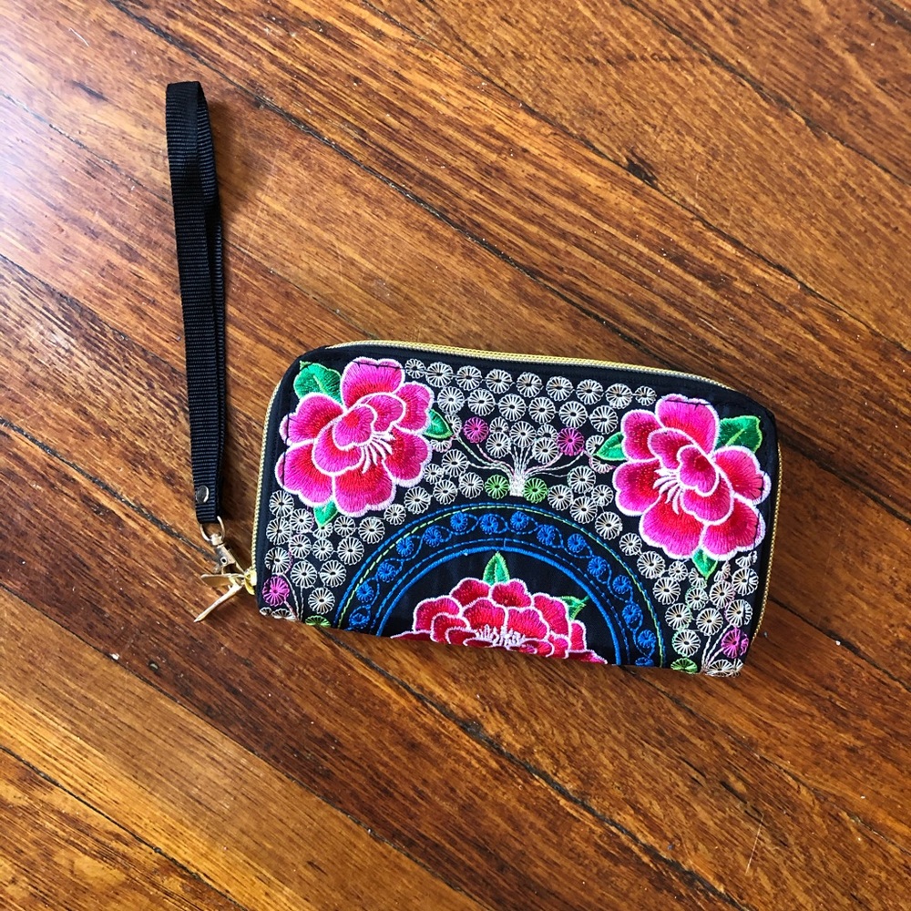 Mexican Embroidered Clutch/Wallet